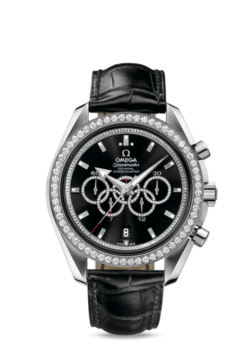 Omega Speedmaster Co-Axial White Gold / Black / Diamond / Olympic Collection